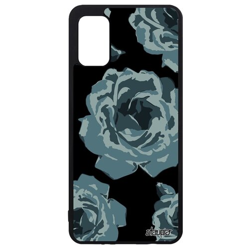 фото Противоударный чехол для телефона // galaxy a41 // "цветы" флора запах, utaupia, серый