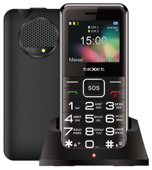 Телефон teXet TM-B319, 2 SIM, черный