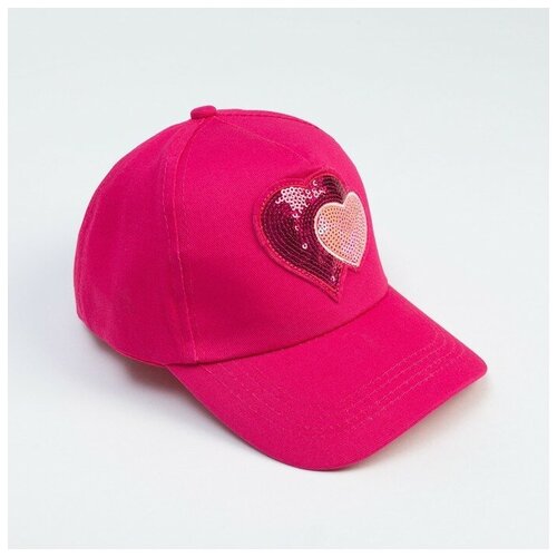 Кепка для девочки MINAKU "Любовь" цвет розовый, р-р 52