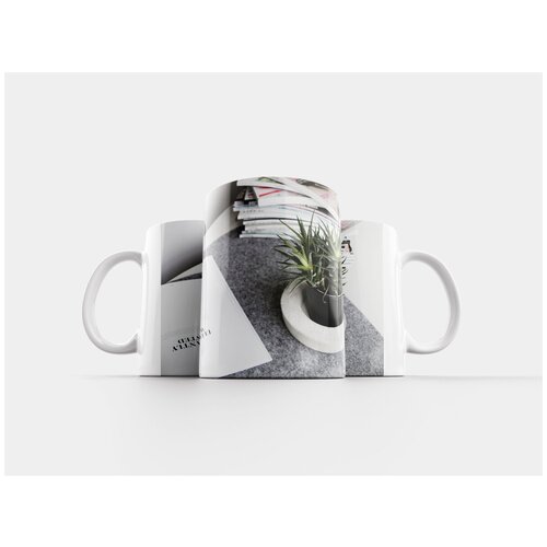 фото Кружка "бумага, бизнес, цветок" 320 мл lotsprints