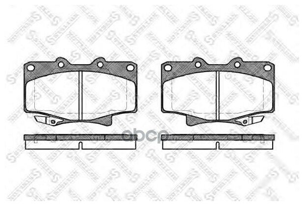 STELLOX 440 004-SX (0446560020 / 0446560110 / 04465YZZAL) колодки дисковые п.\ Toyota (Тойота) Land Cruiser (Ленд Крузер) 2.4-4.5 / 2.4d-4.2td 90>