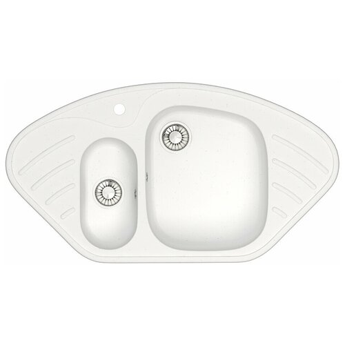 Кухонная мойка GLANZ J-023-31 цвет: белый