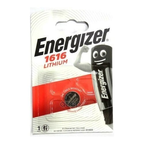 батарейка литиевая energizer lithium cr1620 3 в упаковка 1 шт e300844002 energizer арт e300844002 Батарейка Литиевая Energizer Lithium Cr1616 3 В Упаковка 1 Шт. E300843903 Energizer арт. E300843903