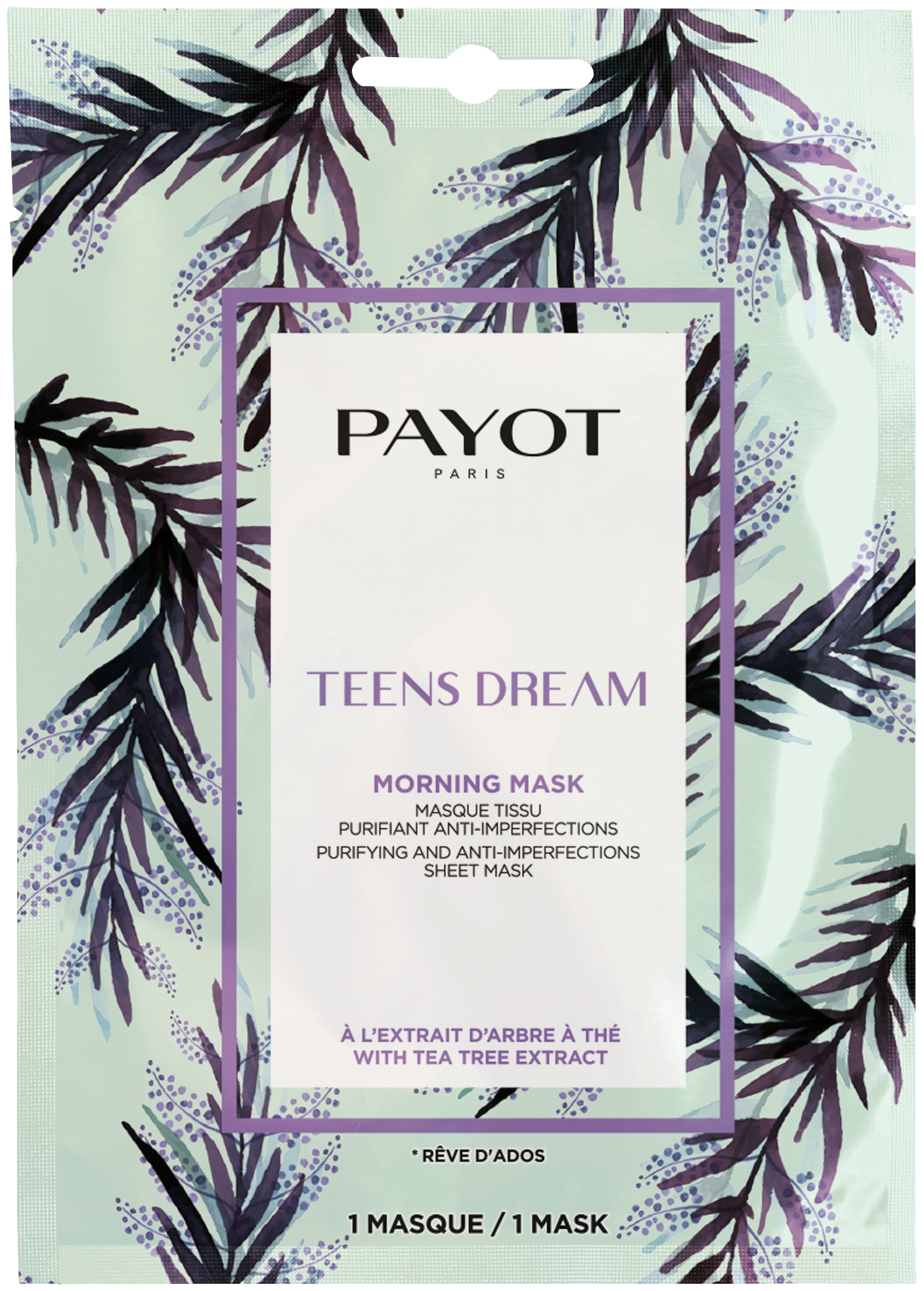 Payot MORNING MASK Товар Очищающая тканевая маска против несовершенств 19 мл Лаборатории Др. Н. Г. ПАЙО - фото №1