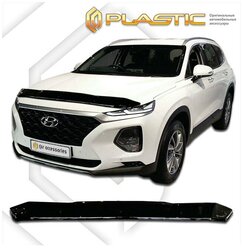 Дефлектор капота Hyundai Santa Fe 2018-н.в. Classic черный