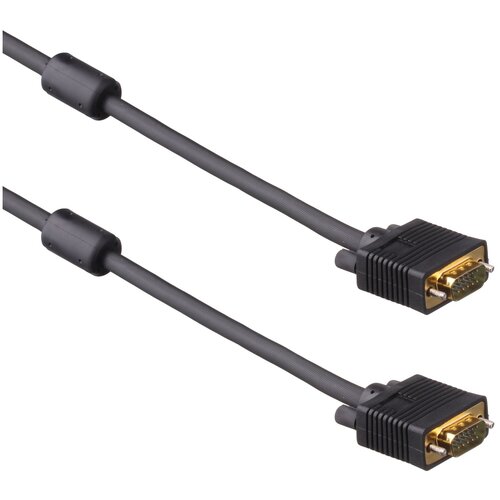 Кабель VGA Pro ExeGate EX-CC-PVGA-15M15M-10.0 (15M/15M, 10м, 2 фильтра, позолоченные контакты, экран)