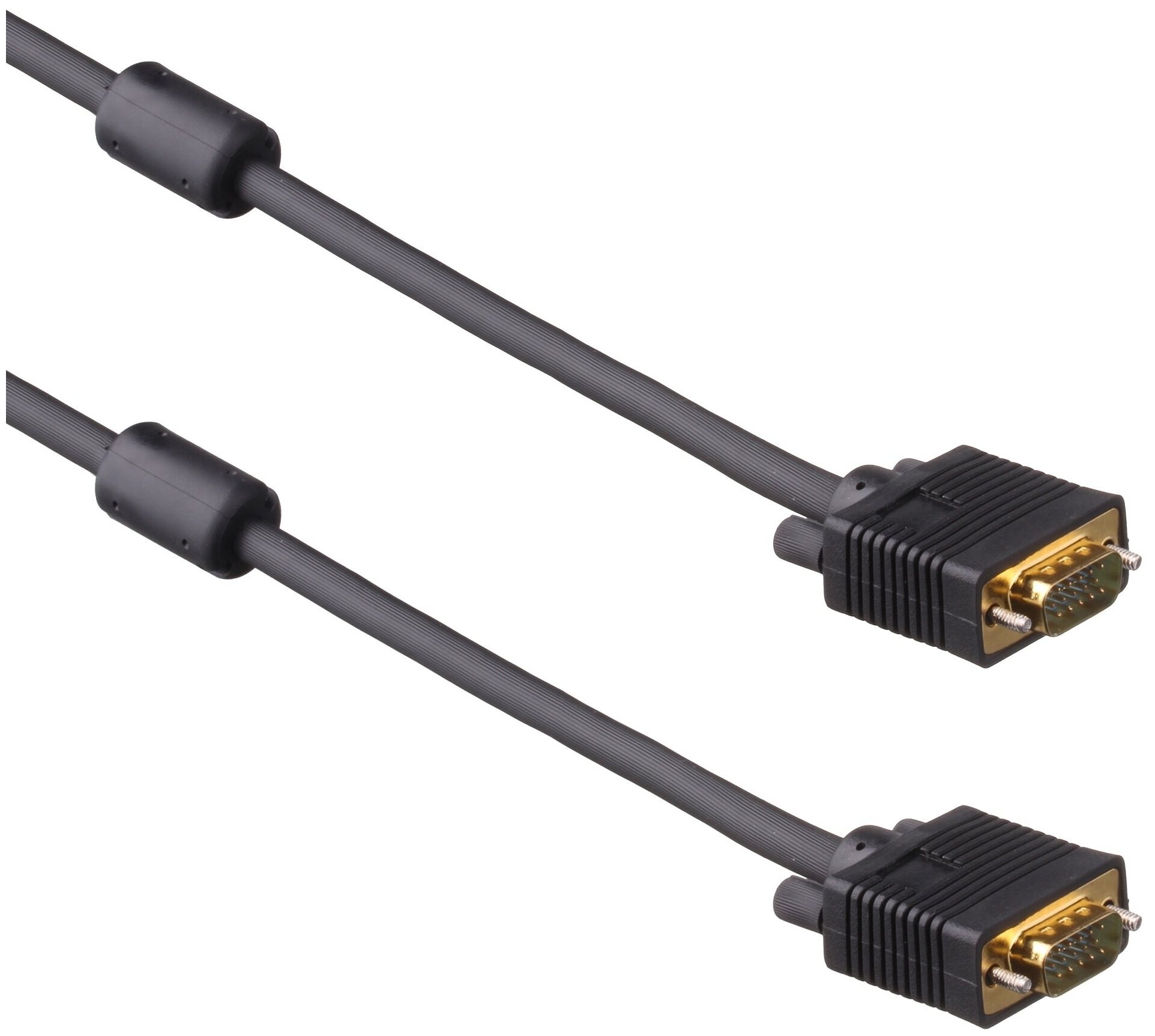 фото Кабель VGA Pro ExeGate EX-CC-PVGA-15M15M-10.0 (15M/15M, 10м, 2 фильтра, позолоченные контакты, экран)