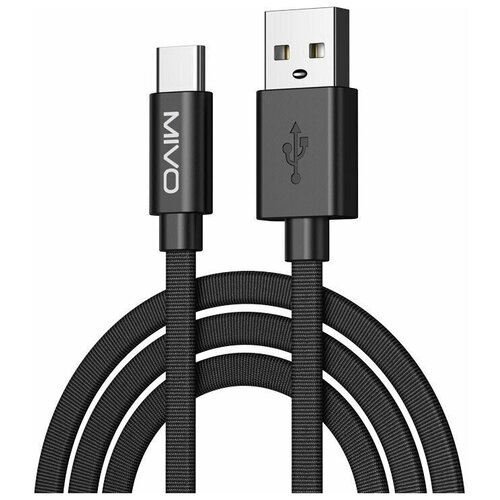 Кабель USB-Type-C MIVO MX-42T 1000мм 2,4А переходник 2 в 1 type c to jack 3 5mm to type c mivo mx t1