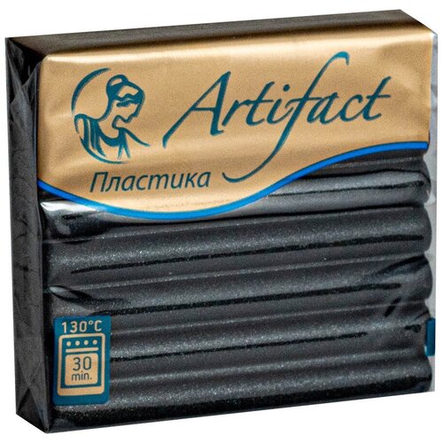 Пластика (пластилин отверждаемый) брус 56 гр. перламутр (791 черный перламутр)