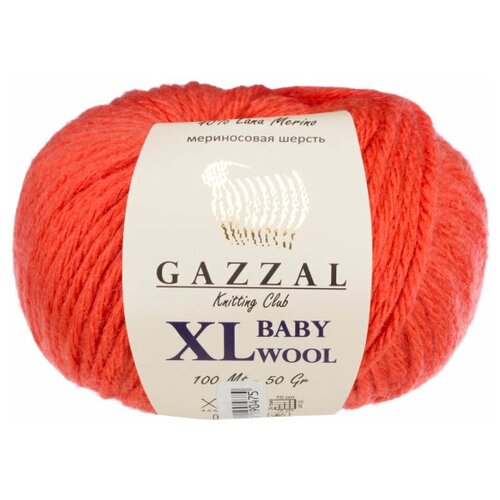 Пряжа Gazzal Baby Wool XL (819 коралл)