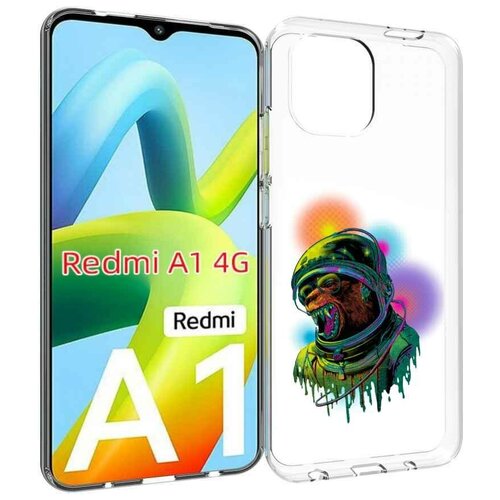 Чехол MyPads медведь космонавт для Xiaomi Redmi A1 задняя-панель-накладка-бампер чехол mypads медведь космонавт для xiaomi redmi 10a задняя панель накладка бампер