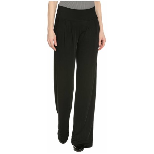 Брюки палаццо  leidiro, свободный силуэт, карманы, размер 40, черный