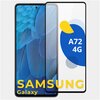 Полноэкранное защитное стекло на телефон Samsung Galaxy A72 4G / Противоударное стекло для смартфона Самсунг Галакси А72 4Г с олеофобным покрытием - изображение