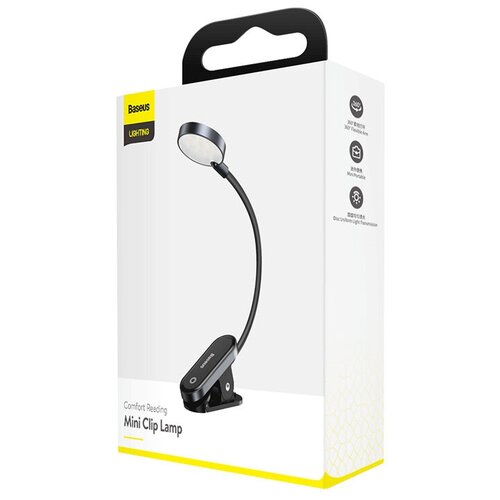 фото Лампа baseus comfort reading mini clip lamp, dgrad-0g