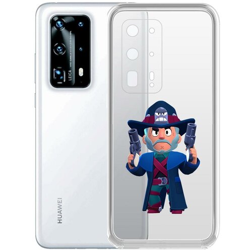 фото Чехол-накладка clear case brawl stars-стрелок кольт для huawei p40 pro+ krutoff group