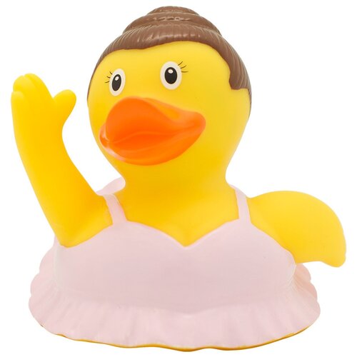 Игрушка для ванной FUNNY DUCKS Балерина уточка 1311, желтый игрушка для ванной funny ducks дедушка уточка 1901 синий желтый
