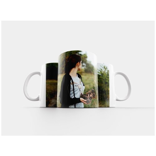 фото Кружка "девочка, женщина, брюнетка" 320 мл lotsprints