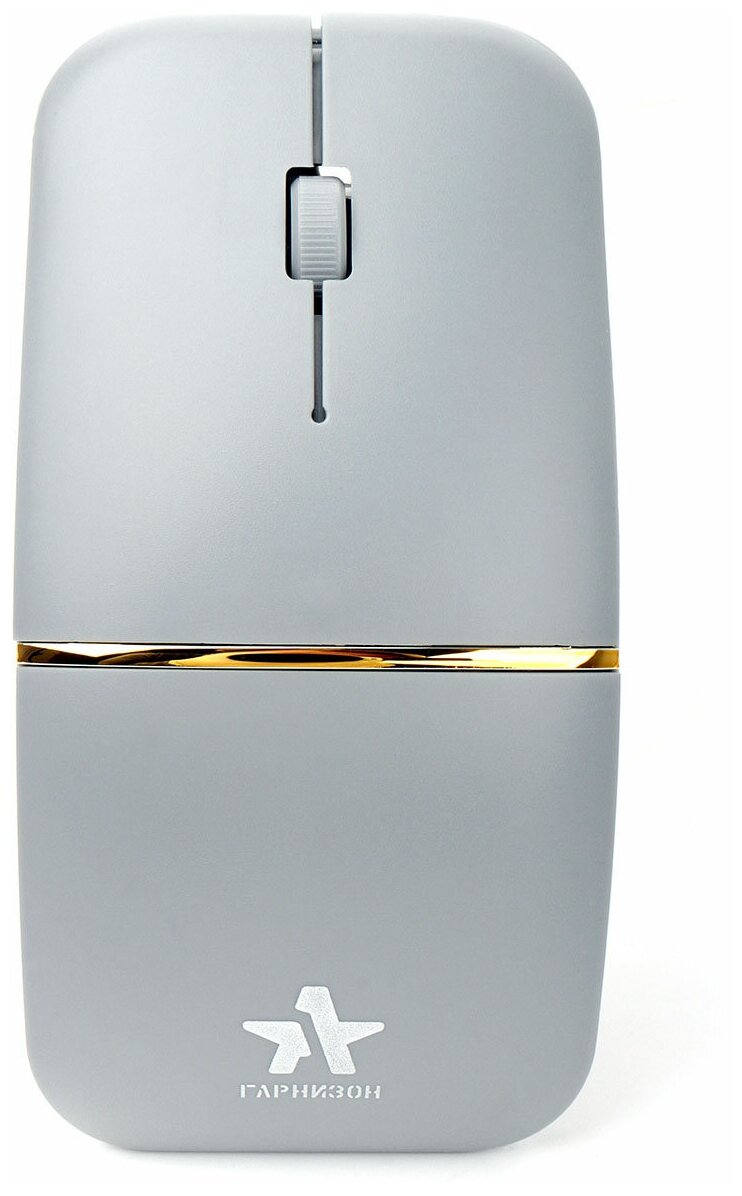 Мышь беспроводная Гарнизон GMW-500-2 серая 1000 DPI 2 кнопки колесо-кнопка