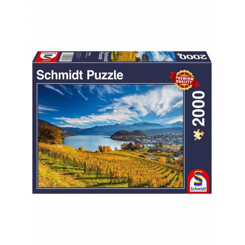 Пазл Schmidt 2000 деталей: Виноградники осенью, Schmidt пазл schmidt 2000 деталей сокровище драконов