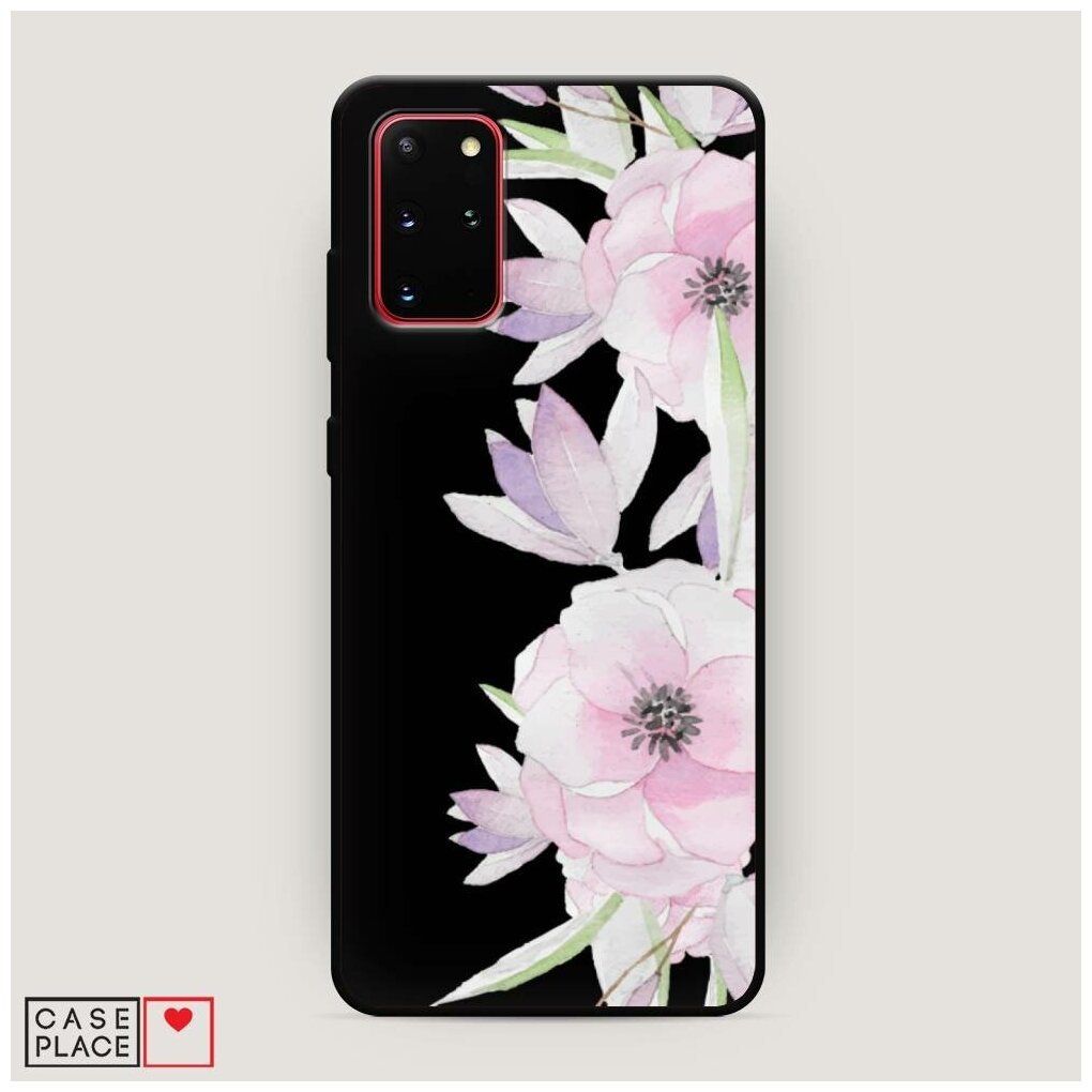 Матовый силиконовый чехол "Нежные анемоны" на Samsung Galaxy S20 + / Самсунг Галакси S20 Плюс