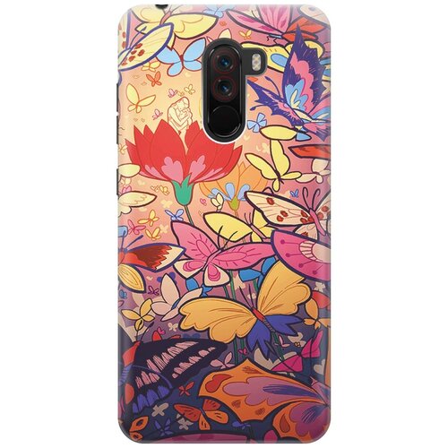 фото Re:pa накладка transparent для xiaomi pocophone f1 с принтом "красочный мир"