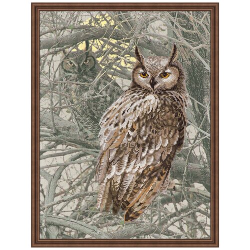 фото Набор для вышивания "riolis" "частичная вышивка" 0038 рт "филин" 30 х 40 см риолис