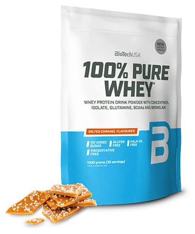 BioTechUSA 100% Pure Whey 1000 гр., соленая карамель