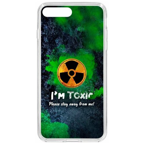 фото Чехол на apple iphone se(2020) / 8 / 7 plus kruche print toxic / чехол для apple iphone / чехол с рисунком / чехол с принтом / чехол для айфон / бампер на айфон / чехол накладка для iphone / противоударная накладка для iphone / защита для iphone / защита на айфон / cиликоновый чехол для iphone / пластиковый чехол на iphone / защитный чехол для iphone кruче