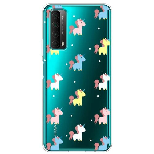 фото Силиконовый чехол "зефирные единороги" на huawei p smart 2021 / хуавей п смарт 2021 case place