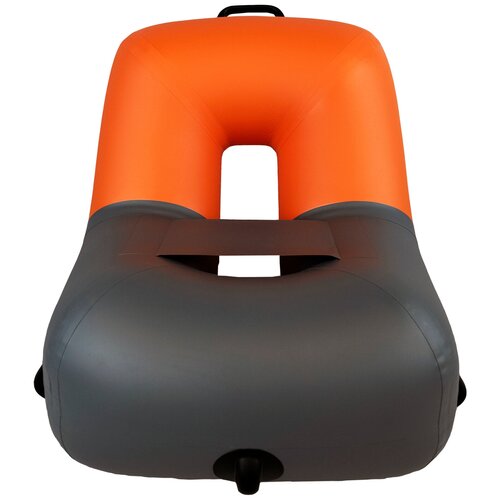 фото Надувное кресло в лодку/60х60 см/кресло для рыбалки/оранжево-серое кресло пвх usm company