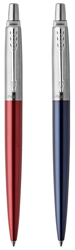 Набор Parker "Jotter London": шар. ручка Red + гел. ручка Blue, 1,0мм, кнопочн., блистер