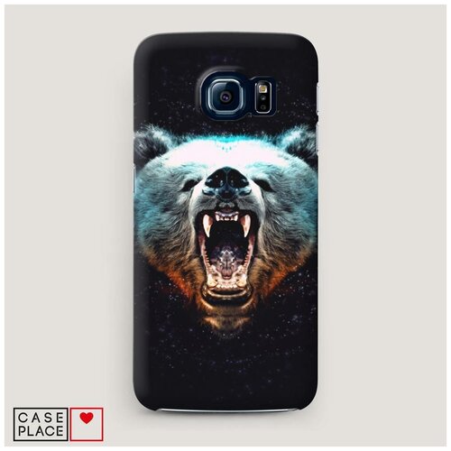 фото Чехол пластиковый samsung galaxy s6 медведь case place