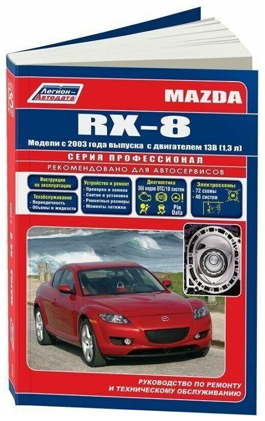 Mazda RX-8. Модели с 2003 года выпуска с двигателем 13В (1,3 л). Устройство, техническое обслуживание и ремонт