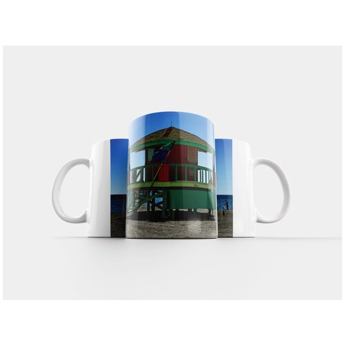 фото Кружка "соединенные штаты америки, майами, пляж маями" 320 мл lotsprints