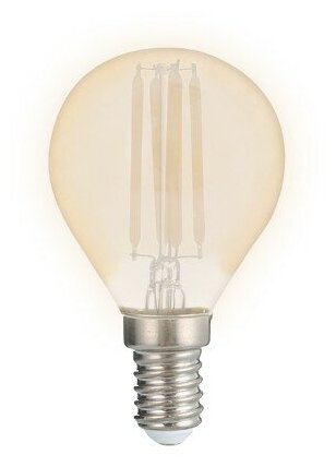 Светодиодная лампа шар Лампы светодиодные / PLED OMNI G45 8w E14 4000K Gold 230/50 Jazzway (5021631), цена за 1 шт.