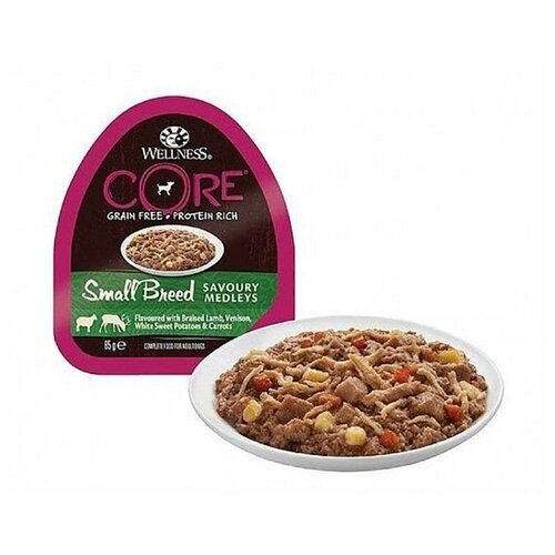 Консервы для собак мелких пород Wellness Core Small Breed из баранины 85 грамм