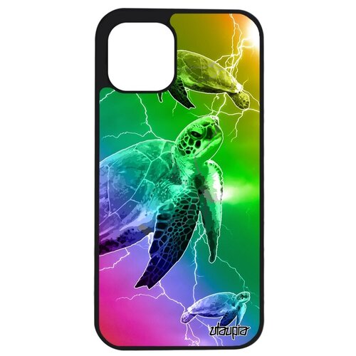 фото Защитный чехол на телефон // iphone 12 pro max // "черепаха" слоновая морская, utaupia, цветной