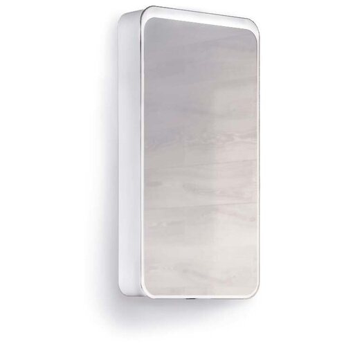 Зеркало-шкаф RAVAL Pure 46 Белый с подсветкой универсальный (Pur.03.46/W)