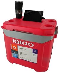 Изотермический пластиковый контейнер Igloo Latitude 60 Roller red