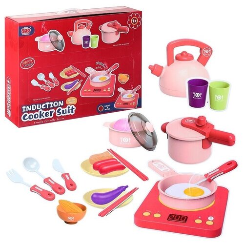 Детская кухня Oubaoloon с посудой и продуктами, в коробке (Y8822) кухня детская игрушечная с духовкой посудой и продуктами игровой набор oubaoloon 185 7 в коробке