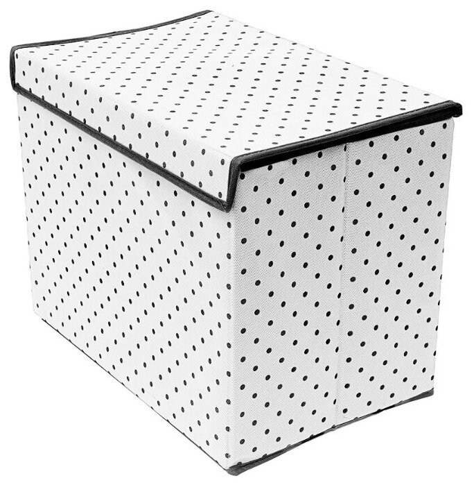 Коробка для хранения вещей с крышкой Eco White (38х25х30 см) Homsu - фотография № 1
