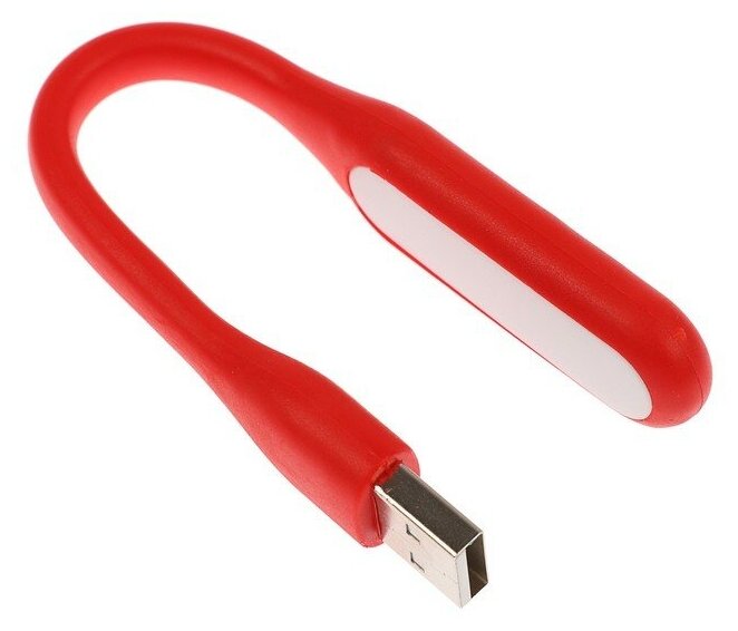 Luazon Home Светильник светодиодный LuazON A-05 USB гибкий 5 ватт 6 диодов красный