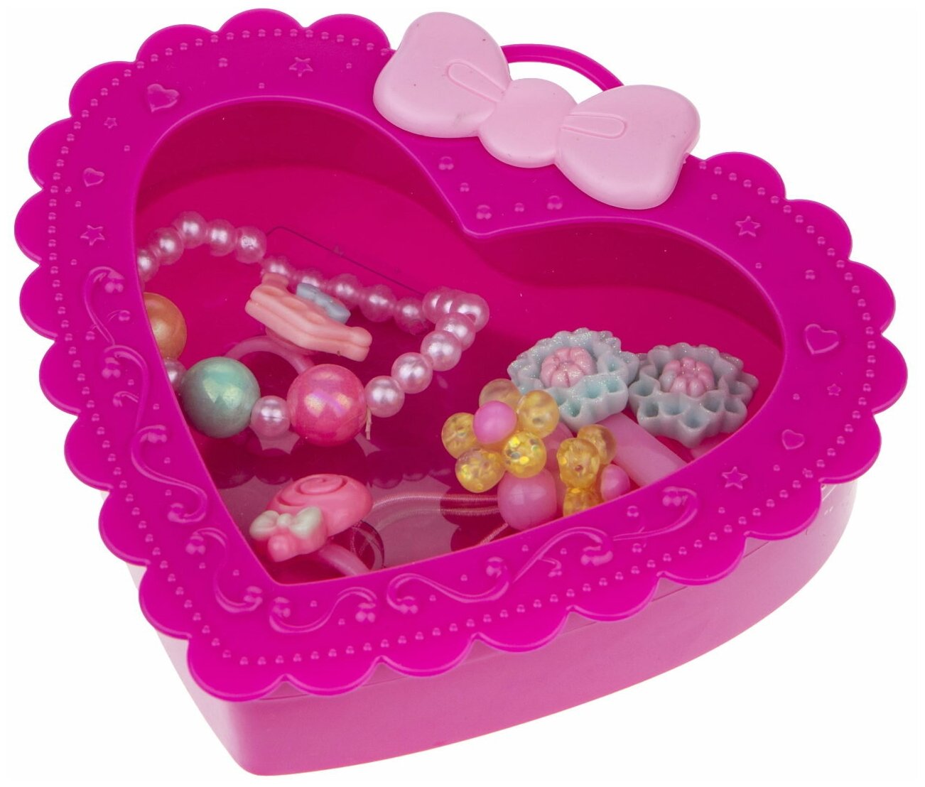 Набор украшений "Sweet heart Bijou" от 1TOY, в шкатулке 7 предметов