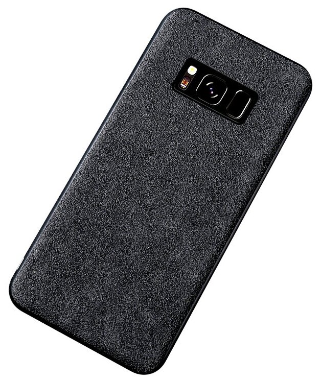 Чехол-накладка MyPads для Samsung Galaxy S10 SM-G973F ультра-тонкая полимерная из мягкого качественного силикона и ткани алькантара (Alcantara) ч.