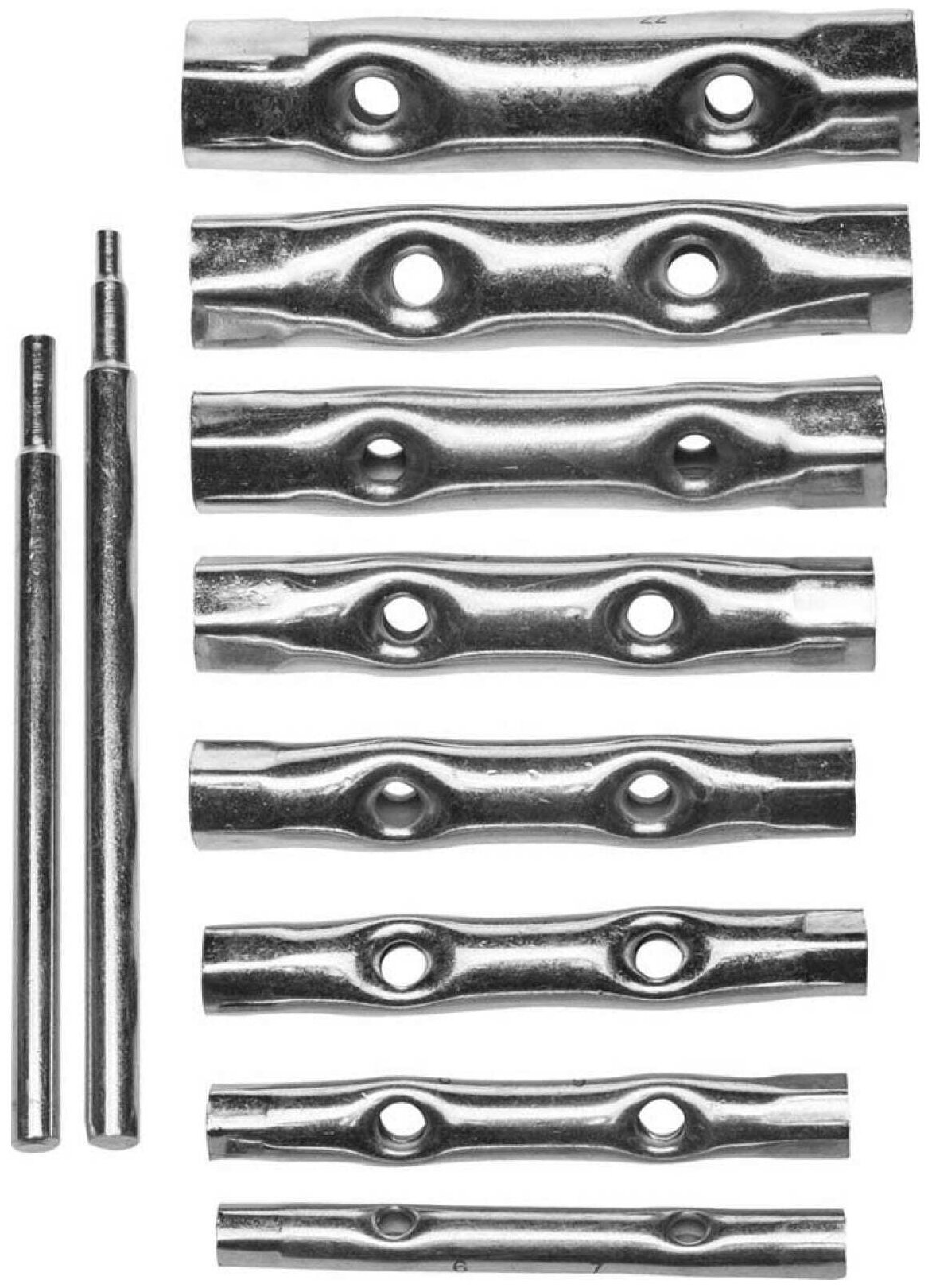 Набор трубчатых ключей DEXX 6-22 мм, 10 предметов 27192-H10