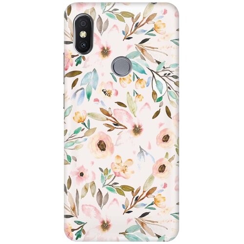 фото Re:paчехол - накладка artcolor для xiaomi redmi s2 с принтом "розовая нежность"