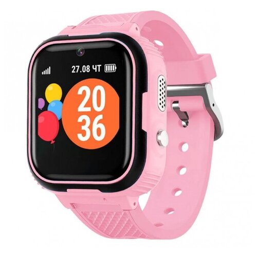 Смарт-часы GEOZON G-Kids Junior, 44мм, 1.44, черный/розовый / розовый [g-w11pnkb]