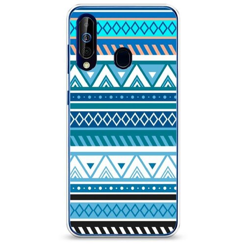 фото Силиконовый чехол "узоры ацтеков 8" на samsung galaxy a60 / самсунг галакси а60 case place