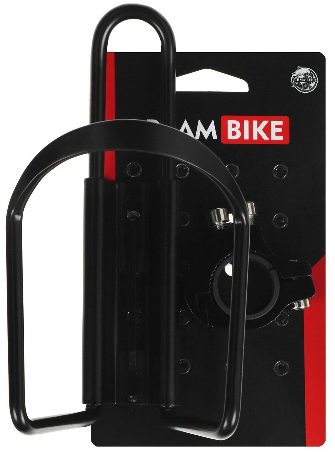 Флягодержатель Dream Bike, алюминий, крепление на раму и руль, цвет чёрный 7258205