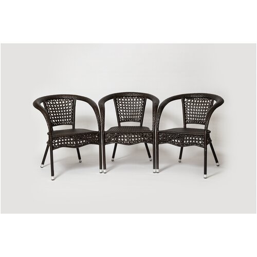 Комплект из трех стульев RC-16, коричневый